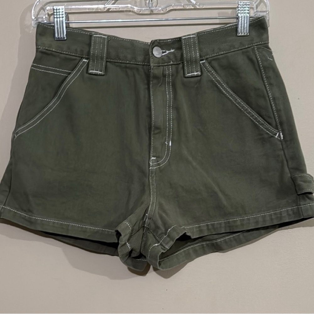 PacSun High Waist Olive Utility Shorts Women's Size 27 Summer, Vacation, Beach